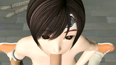 Asshole pounding for naughty 3d Final Fantasy beauty with great blowjob skills