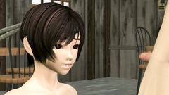 Asshole pounding for naughty 3d Final Fantasy beauty with great blowjob skills