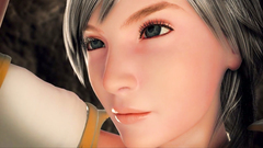 Dirty 3D Monster chained Sexy girl handcuffs and pushed in her pussy dildo