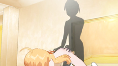 Black demonic shadow expertly fucks wet pussy of hentai slim girl