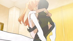 Black demonic shadow expertly fucks wet pussy of hentai slim girl