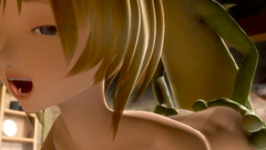 Green 3D Reptile monster with green cum loves fuck young beautiful blondes