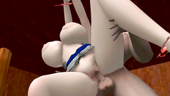 Muscular tentacles penetrate pussy Tsunade and Hinata