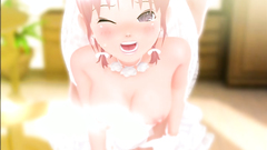 Sexy redhead teen girl gets light massage of big tits and wet pussy