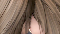 Two teen 3D lesbian schoolgirls in mini-skirt satisfy men in public transport