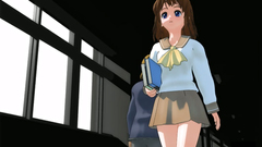 Chemical tentacles penetrate in pussy of Cute hentai schoolgirl