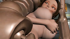 Angry Robot caught innocent girl and satisfies their machine sex instincts