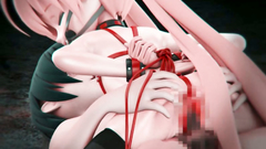 Extreme brutal BDSM sex with Young 3d hentai teen dressed in dirty lingerie