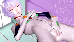 Gorgeous 3d girl get fuck with man and then her pussy penetrating tentacles