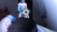 Awesome 3D teen in stockings hot licks ass and dick in the bedroom