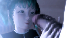 Awesome 3D teen in stockings hot licks ass and dick in the bedroom