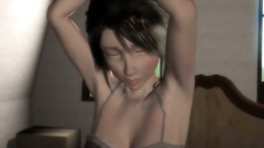 After sleeping cute girl gets cock in anus and dildo in her pussy