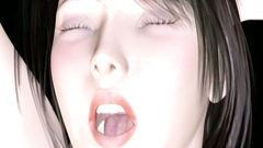 Hardcore 3D animated fuck with sexy brunette slut
