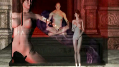 Hardcore 3D animated fuck with sexy brunette slut