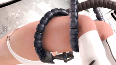 Mysterious 3D tentacles fucks bound girl in her wet pussy