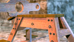 Skinny redhead girl undergoes violent BDSM sex games in the basement of the castle