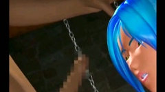 Teen 3D cutie in sexy stockings plays in hard BDSM games