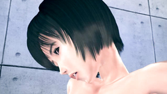 Hot 3D skinny brunette sucks and riding a cock in POV style