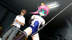 Submission and domination porn with a hot school 3d girl