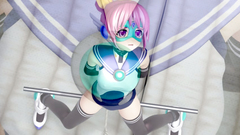 Submission and domination porn with a hot school 3d girl