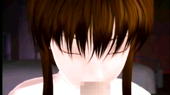 Deepthroat blowjob by an innocent 3d beauty who just learns her job