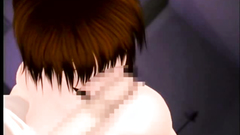 Deepthroat blowjob by an innocent 3d beauty who just learns her job