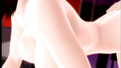 Deepthroat blowjob by an innocent 3d beauty who just learns her job