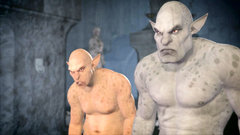 Huge goblins fuck a poor young 3d babe in all holes