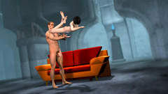 Fornication between 3d babe and her horny boyfriend in hot porn movie