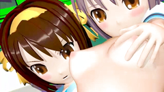 A couple of horny teen are fornicating good in the 3d hentai porn