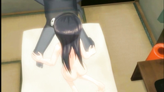 Dark demon fucks young and cute amine brunette in her shaved twat