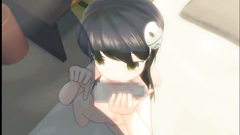 Dark demon fucks young and cute amine brunette in her shaved twat