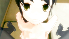 Dark demon fucks young and cute amine brunette in her shaved twat