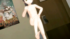 Dark demon fucks young and cute amine brunette in her shaved twat