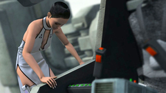 Sexy 3d girl knows how to handle a kinky robot