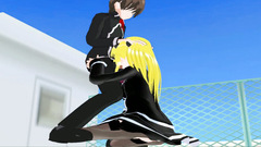 Deepthroat blowjob for a horny dude who fucks with his amazing cute anime babe