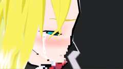 Deepthroat blowjob for a horny dude who fucks with his amazing cute anime babe