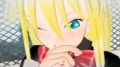 Blondy is crying because of pain in her tight young vagina in anime movie