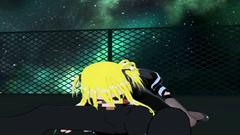 Facial for a blondy with huge boobs  in hot BDSM porn