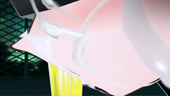 Facial for a blondy with huge boobs  in hot BDSM porn