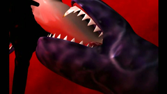 Kinky dinosaur fucks young brunette with a tight twat and big boobs