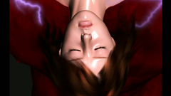 Kinky dinosaur fucks young brunette with a tight twat and big boobs