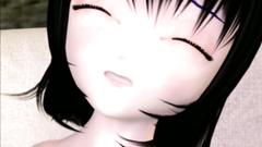 Blonde and brunette Futa angels are stading against a huge dick in anime porn