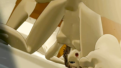 Doggy style for a hot 3d beauty with stunning body
