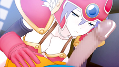 Amazing anime babe is bouncing on a cock of her horny sex partner