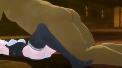 Hairy pussy of a gorgeous hentai princess is fucked my a kinky gigant