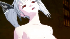 Hairy pussy of a gorgeous hentai princess is fucked my a kinky gigant