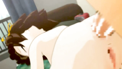 Anime school girl is touched and banged by a horny male
