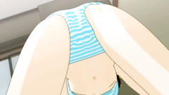 Anime school girl is touched and banged by a horny male