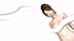 Asian hottie with no nipples gets screwed by horny tentacles